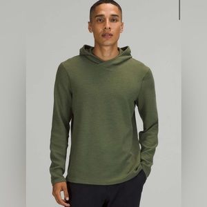 Lululemon Heathered Green Shift Stitch Hoodie Size XL